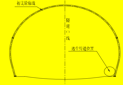 公路隧道逃生管道设计布局图